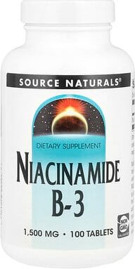 Thumbnail - Source Naturals, Niacinamide B-3, Niacinamid B3, 1.500 mg, 100 Tabletten