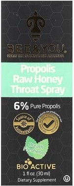 Thumbnail - Bee & You, Propolis Raw Honey Throat Spray, Propolis-Halsspray mit rohem Honig, 30 ml (1 fl. oz.)