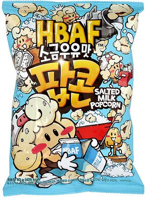 HBAF, Salted Milk Popcorn, gesalzenes Milch-Popcorn, 80 g