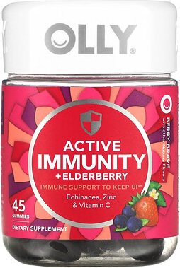 Thumbnail - OLLY, Active Immunity + Holunder, Beere, Brave, 45 Fruchtgummis