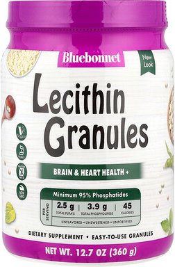 Bluebonnet Nutrition, Lecithin Granules, Unflavored, Lecithingranulat, geschmacksneutral, 360 g (12,7 oz.)