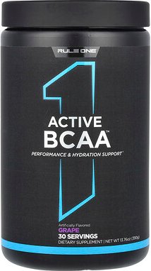 Rule One Proteins, Active BCAA, aktive BCAA, Traube, 390 g (13,76 oz.)