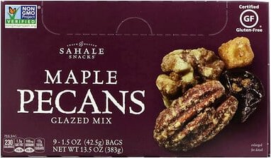 Sahale Snacks, Glasierte Mischung, Ahorn-Pekannüsse, 9 Packungen, 42,5 g (1,5 oz) pro Stück