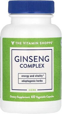Thumbnail - The Vitamin Shoppe, Ginseng Complex, Ginseng-Komplex, 60 pflanzliche Kapseln