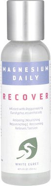 White Egret, Magnesium Daily Recover, Magnesium zur täglichen Regeneration, 59 ml (2 fl. oz.)
