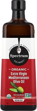 Spectrum Culinary, Organic Extra Virgin Mediterranean Olive Oil, natives Bio-Olivenöl extra aus dem Mittelmeerraum, 946 ...