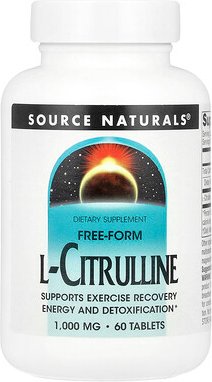Source Naturals, L-Citrulline, L-Citrullin, 1.000 mg, 60 Tabletten