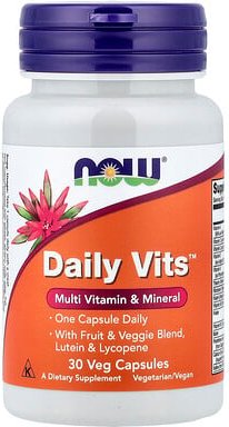 NOW Foods, Daily Vits™, tägliche Vitamine, 30 pflanzliche Kapseln