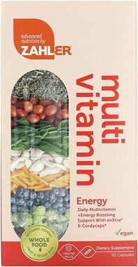 Zahler, Mutivitamin Energy, Daily Multi + Energy Boosting Support with enXtra und Cordyceps, Multivitamine für mehr Ener...