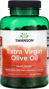 Swanson, Natives Olivenöl extra, 120 Weichkapseln