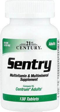21st Century, Sentry, Multivitamin- und Multimineralstoff-Ergänzungsmittel für Erwachsene, 130 Tabletten