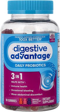 Thumbnail - Schiff, Digestive Advantage®, Daily Probiotics Gummies, tägliche Probiotika-Fruchtgummis, natürliche Superfrucht, 90 Fru...