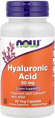 NOW Foods, Hyaluronsäure mit MSM, 60 pflanzliche Kapseln