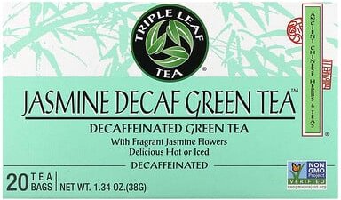 Triple Leaf Tea, Jasmine Decaf Green Tea, 20 Teebeutel, 38 g (1,34 oz.)