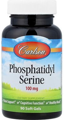 Carlson, Phosphatidyl Serine, Phosphatidylserin, 100 mg, 90 Weichkapseln