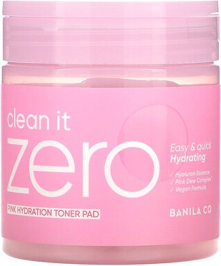 Banila Co, Clean it Zero, Pink Hydration Toner Pad, 70 Pads, 235 ml (7,94 fl. oz.)