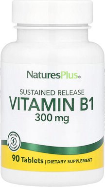 NaturesPlus, Vitamin B1, 300 mg, 90 Tabletten