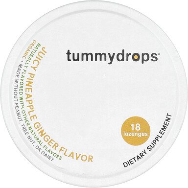 Tummydrops, Saftige Ananas Ingwer, 18 Lutschtabletten