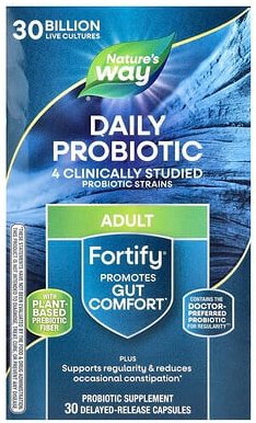 Nature's Way, Fortify, tägliches Probiotikum, für Erwachsene, 30 Milliarden KBE, 30 Kapseln mit verzögerter Freisetzung