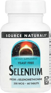Source Naturals, Selenium, Yeast Free, Selen, ohne Hefe, 200 mcg, 60 Tabletten