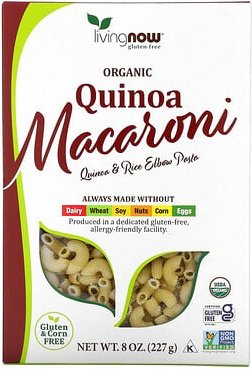 NOW Foods, Organic Quinoa Macaroni, Bio-Quinoa-Makkaroni, glutenfrei, 227 g (8 oz.)