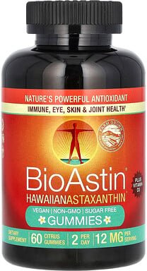 Nutrex Hawaii, BioAstin, hawaiianische Astaxanthin-Fruchtgummis, Zitrus, 60 Fruchtgummis