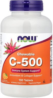 Thumbnail - NOW Foods, C-500, Orange, 100 Tabletten