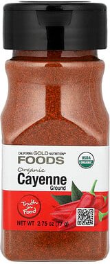 California Gold Nutrition, Foods, Organic Cayenne, Bio-Cayennepfeffer, 78 g (2,75 oz.)