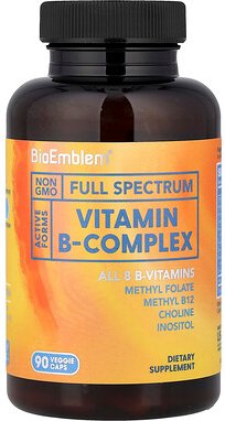 Thumbnail - BioEmblem, Vitamin B-Komplex, 90 vegetarische Kapseln