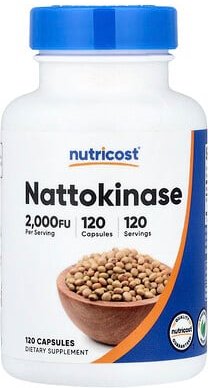 Nutricost, Nattokinase, 2.000 FU, 120 Kapseln