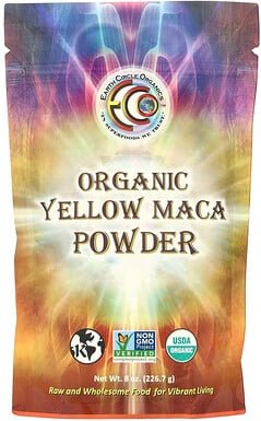 Earth Circle Organics, Gelbes Bio-Maca-Pulver, 226,7 g (8 oz.)