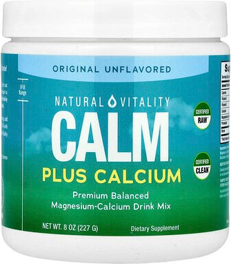 Thumbnail - Natural Vitality, CALM® Plus Calcium, Magnesium-Calcium-Trinkmischung, geschmacksneutral, 227 g (8 oz.)