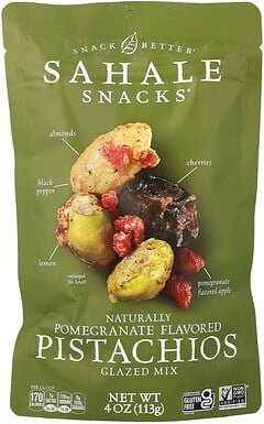 Sahale Snacks, Glazed Mix, Natural Pomegranate Pistachios, glasierte Mischung, natürliche Granatapfel-Pistazien, 113 g (...