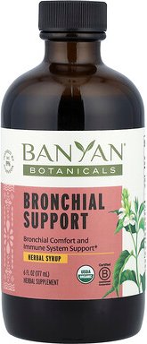 Banyan Botanicals, Bronchial Support Herbal Syrup, Kräutersirup zur Unterstützung der Bronchien, 177 ml (6 fl. oz.)