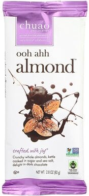 Thumbnail - Chuao Chocolatier, Dark Chocolate Bar, Ohh Ahh Almond™, dunkler Schokoladenriegel, Ohh Ahh Almond™, 80 g (2,8 oz.)