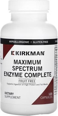Kirkman Labs, Maximum Spectrum Enzyme Complete, 120 Kapseln