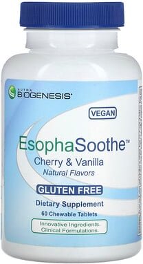 Nutra BioGenesis, EsophaSoothe, Kirsche und Vanille, 60 Kautabletten