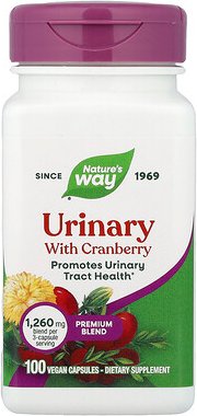 Nature's Way, Urinary with Cranberry, zur Unterstützung der Harnwege mit Cranberry, 100 vegane Kapseln
