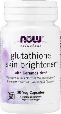 NOW Foods, Solutions, Glutathione Skin Brightener™, 30 pflanzliche Kapseln