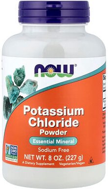NOW Foods, Potassium Chloride Powder, Kaliumchloridpulver, 227 g (8 oz.)