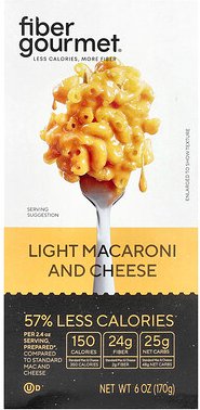 Fiber Gourmet, Light Macaroni and Cheese, leichte Makkaroni und Käse, 170 g (6 oz.)