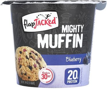 FlapJacked, Mighty Muffin, Heidelbeere, 55 g (1,94 oz.)