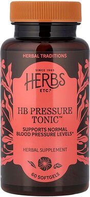 Herbs Etc., HP Pressure Tonic™, 60 Weichkapseln