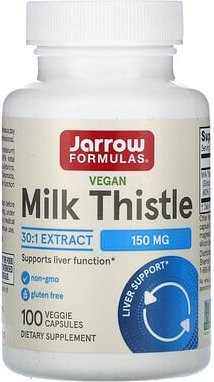 Jarrow Formulas, Vegan Milk Thistle, Mariendistel, vegan, 150 mg, 100 pflanzliche Kapseln