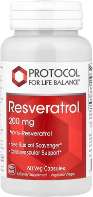 Protocol for Life Balance, Resveratrol, 60 pflanzliche Kapseln