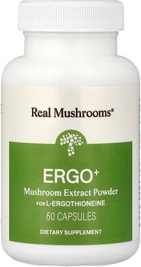Real Mushrooms, ERGO + L-Ergothionein, 60 Kapseln