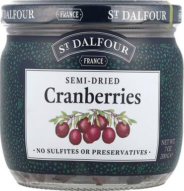 St. Dalfour, Semi-Dried Cranberries, halbgetrocknete Cranberrys, 200 g (7 oz.)
