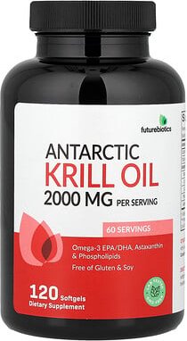 Futurebiotics, Antarctic Krill Oil, antarktisches Krillöl, 120 Weichkapseln