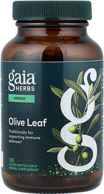 Gaia Herbs, Olive Leaf, Olivenblatt, 120 Liquid Phyto-Caps®