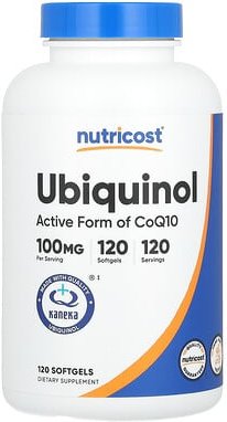 Thumbnail - Nutricost, Ubichinol, 100 mg, 120 Weichkapseln